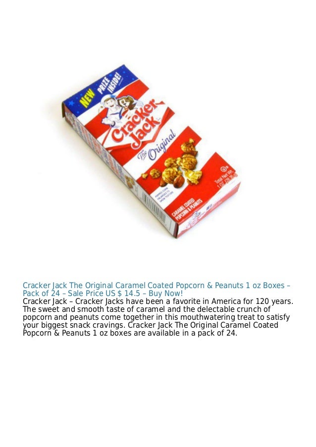 Cracker Jack The Original Caramel Coated Popcorn & Peanuts