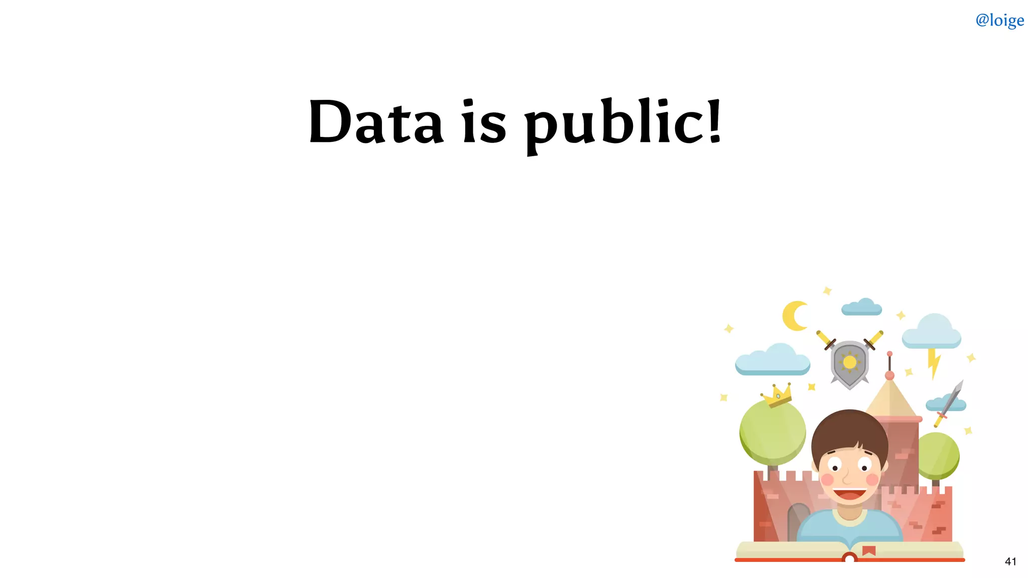 Data is public!Data is public!
@loige
41
 