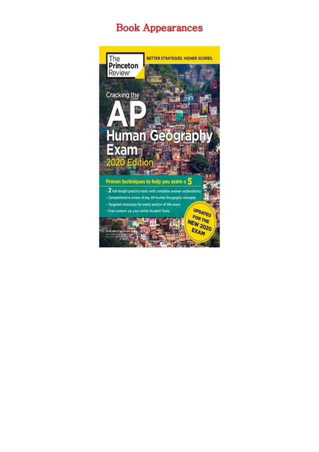 Cracking the AP Human Geography Exam, 2020 Edition Practice Tests