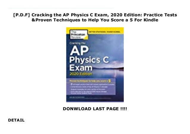 cracking the ap physics 1 exam pdf