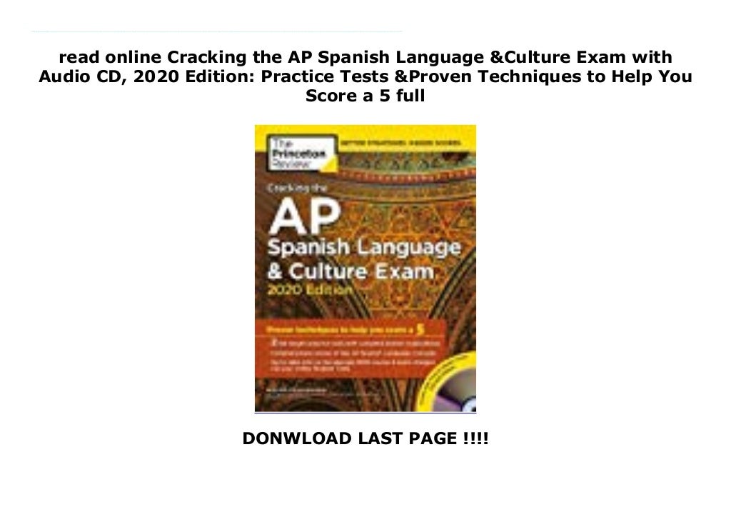 Read Cracking the AP Spanish Language &amp; Culture Exam with Audio CD ...