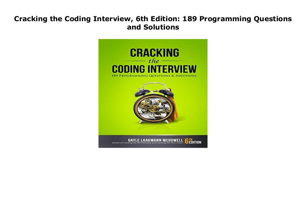 cracking the coding interview 6th edition cracking the coding interview 6th edition