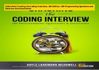 [Pdf/ePub] Cracking the Coding Interview, 6th Edition: 189 Programming Questions and
Solutions download ebook
 