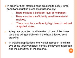 Cracking phenomena in welding | PPTX