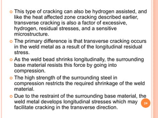 Cracking phenomena in welding | PPTX
