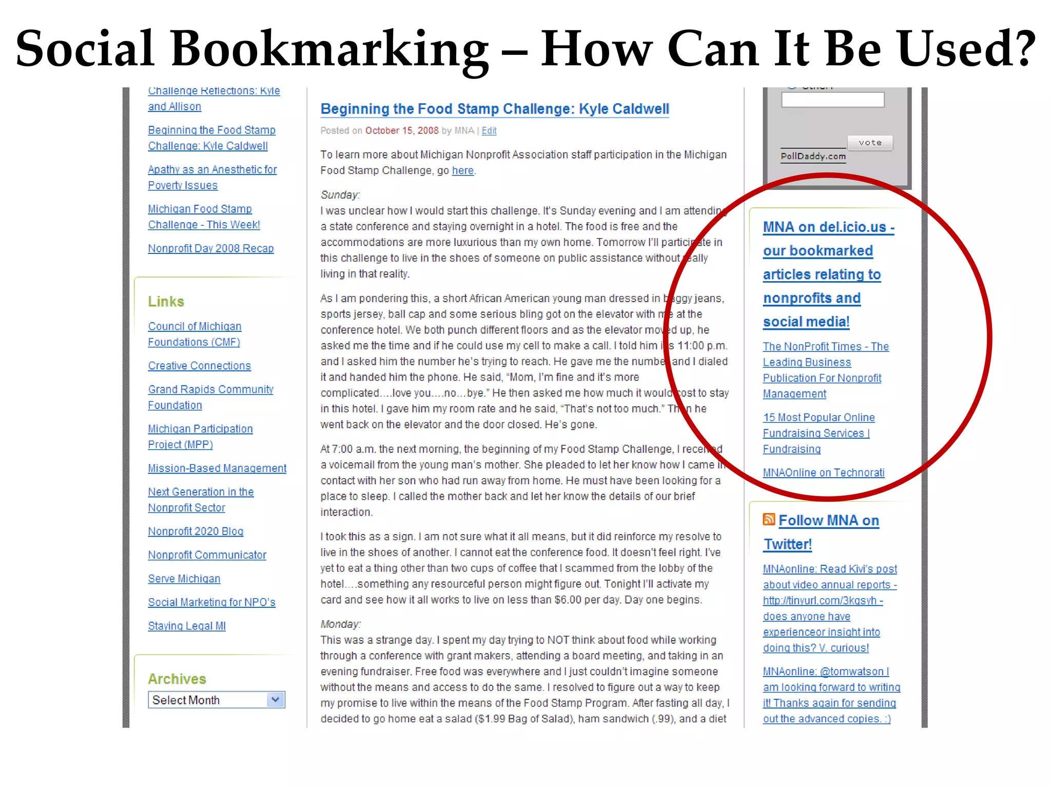 Social Bookmarking – How Can It Be Used? 
