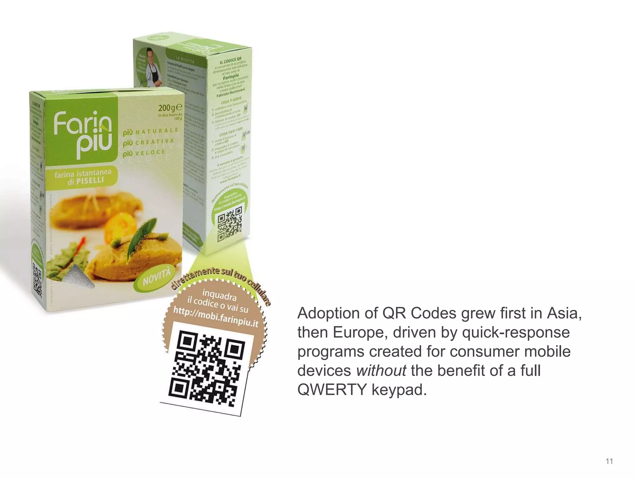 Early Adoption of QR Codes(Insert “bowl of cherries” joke here.)10