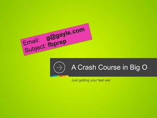 Gayle Laakmann McDowell 23gayle in/gaylemcdgayle
Why?
Analytical skills
How you think
Make tradeoffs
Pushthrough hard
problems
Communication
Strong CS fundamentals
 