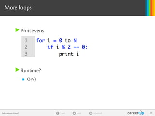 A Crash Course in Big O
Just getting your feet wet
 