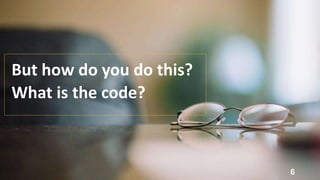 But how do you do this?
What is the code?
6
 
