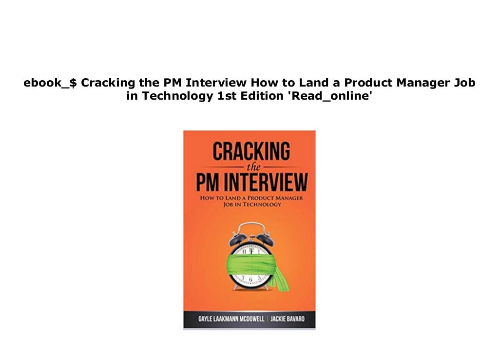 BOOK_PAPERBACK Cracking the PM Interview How to Land a Product Manager