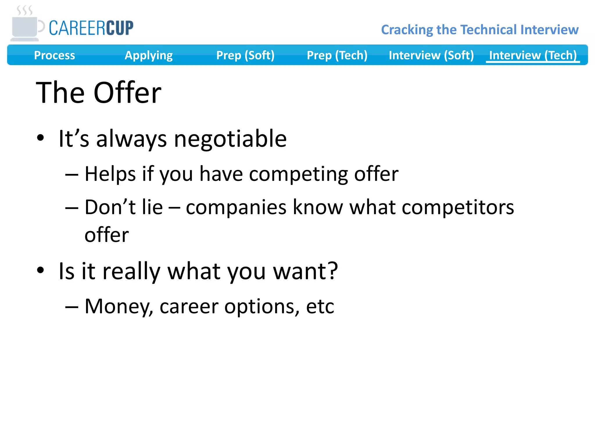 Find Problems with Your AlgorithmWhat’s the space / time complexity?What if there’s lots of data?Does your design cause other issues?If there are other issues, did you make the right trade offs?