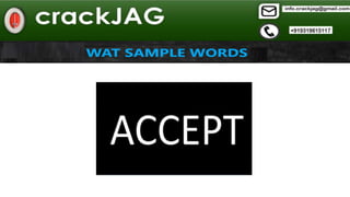 Crack JAG. Guidance program for entry to JAG Dept. & SSB interview