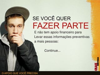 CRACK NEM PENSAR | EU APOIO