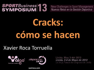 Cracks:
cómo se hacen
Xavier Roca Torruella
xaviroca.com
 