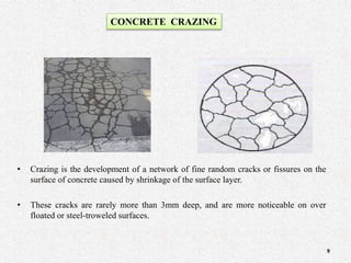 Cracks in concrete and its remedial measures | PPTX