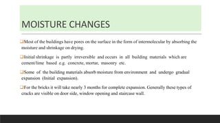 Structural Moisture Risks Cracks in structure/buildings | PPTX