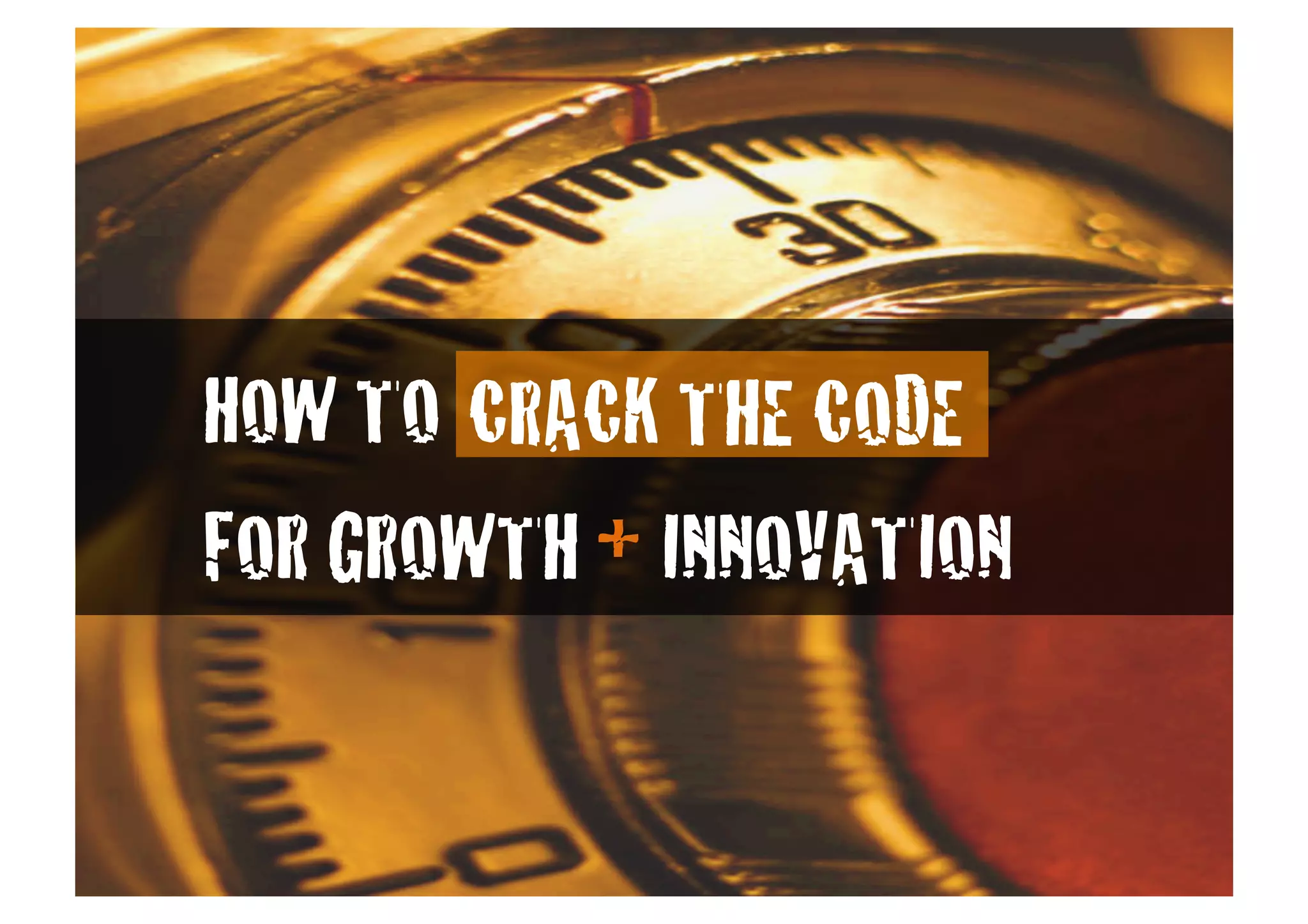 Get Disrupted and Crack the Code for Innovation! | PPT