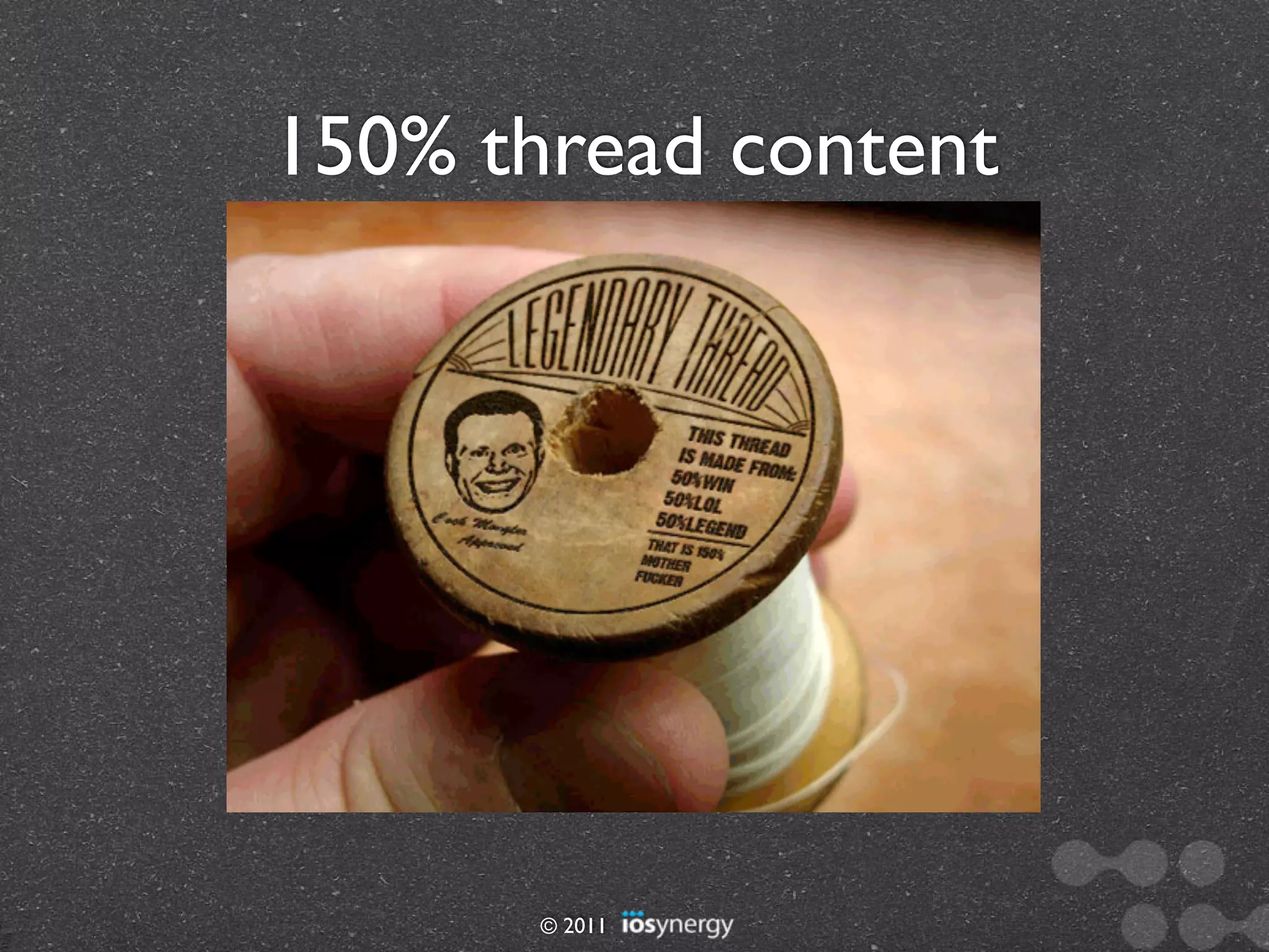 150% thread content




       © 2011
 