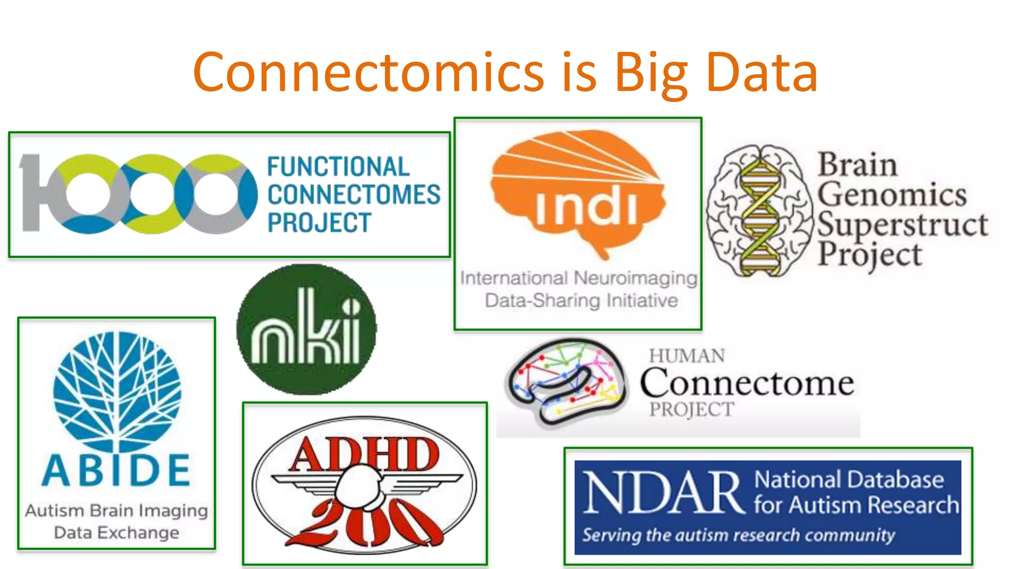 Connectomics is Big Data
 