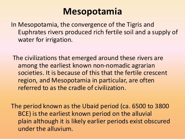 Cradle Of Civilizations