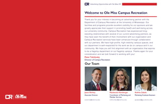 Advertise with Ole Miss Campus Recreation | PDF
