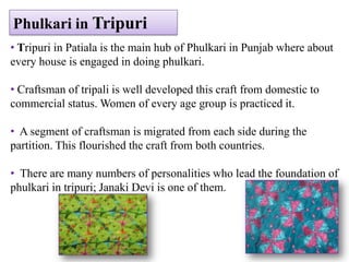PATIALA(TRADITIONAL EMBROIDERY OF PUNJAB)PHULKARI
