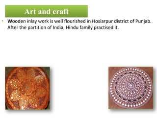   Silk threads in strands came from Kashmir, Afghanistan and Bengal are used but best quality of silk came from china is used.Basic process involved in Phulkari embroideryPhulkari embroidery consists of following steps: Blocking of fabrics: fabrics are first blocked according to motifs. Blocking is done through wooden blocks that are carved according to motifs in a wood.