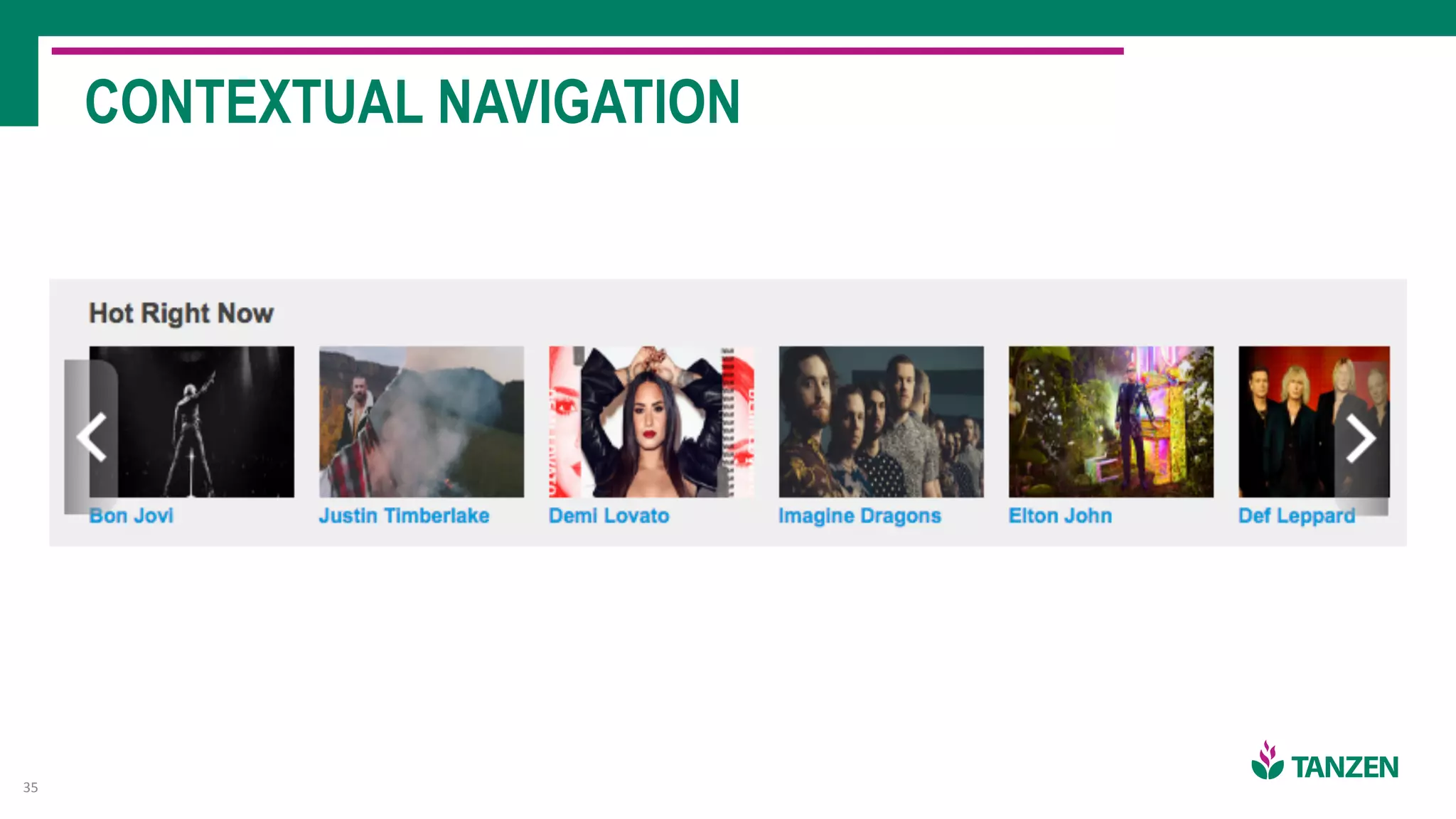 CONTEXTUAL NAVIGATION
35
 