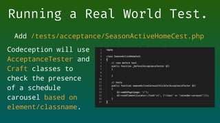 Testing in Craft CMS | PDF