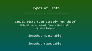 Testing in Craft CMS | PDF