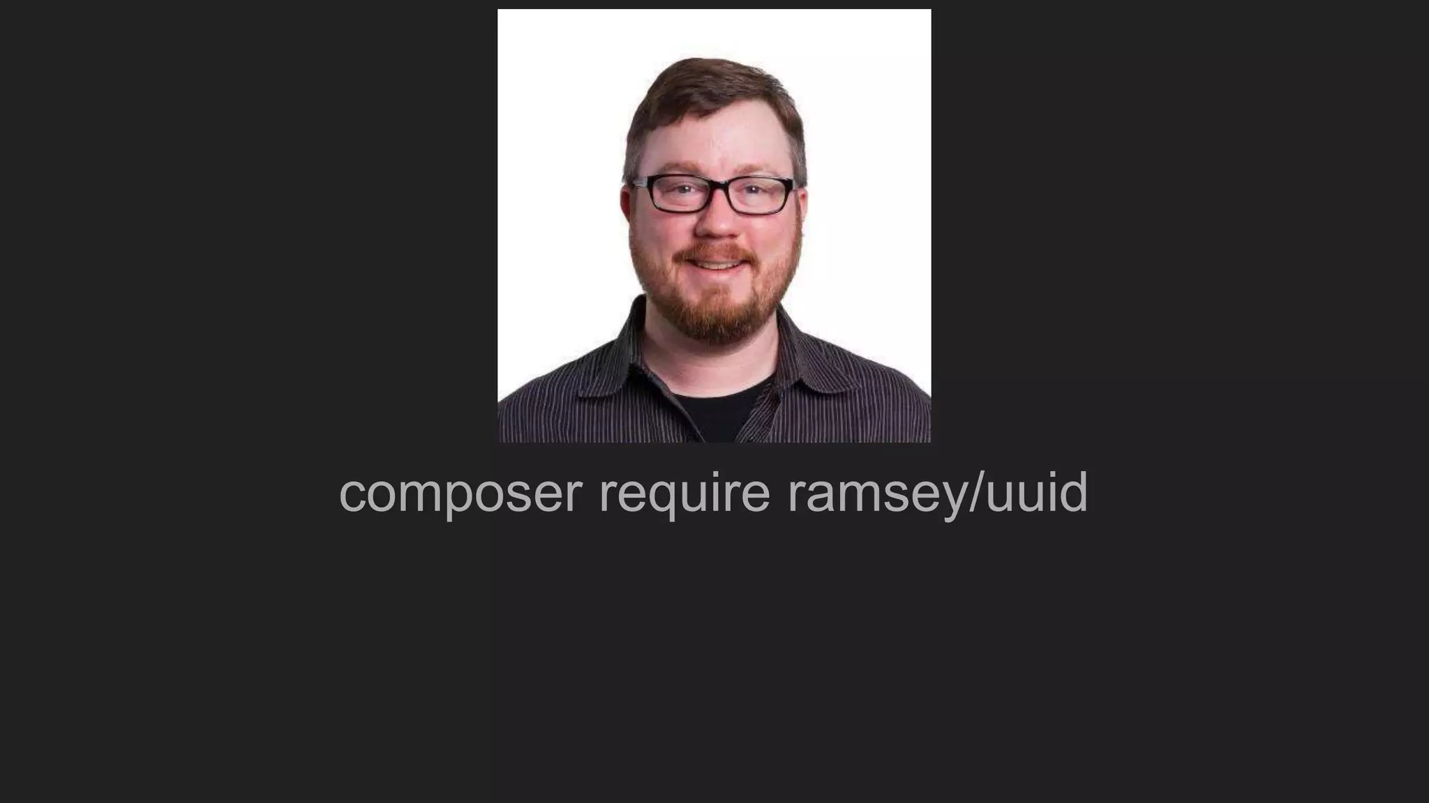 composer require ramsey/uuid
 