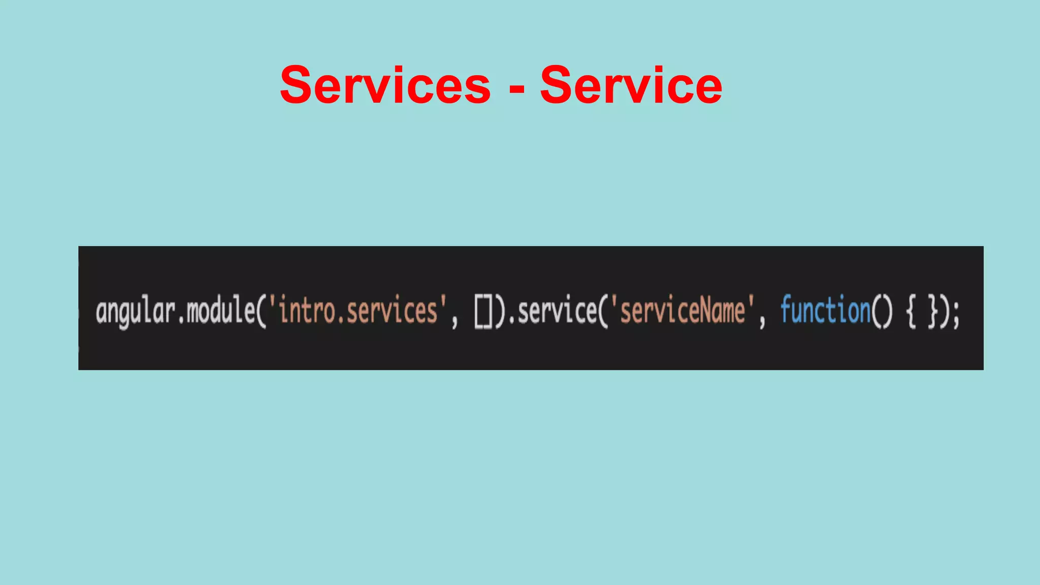 Services - Service 