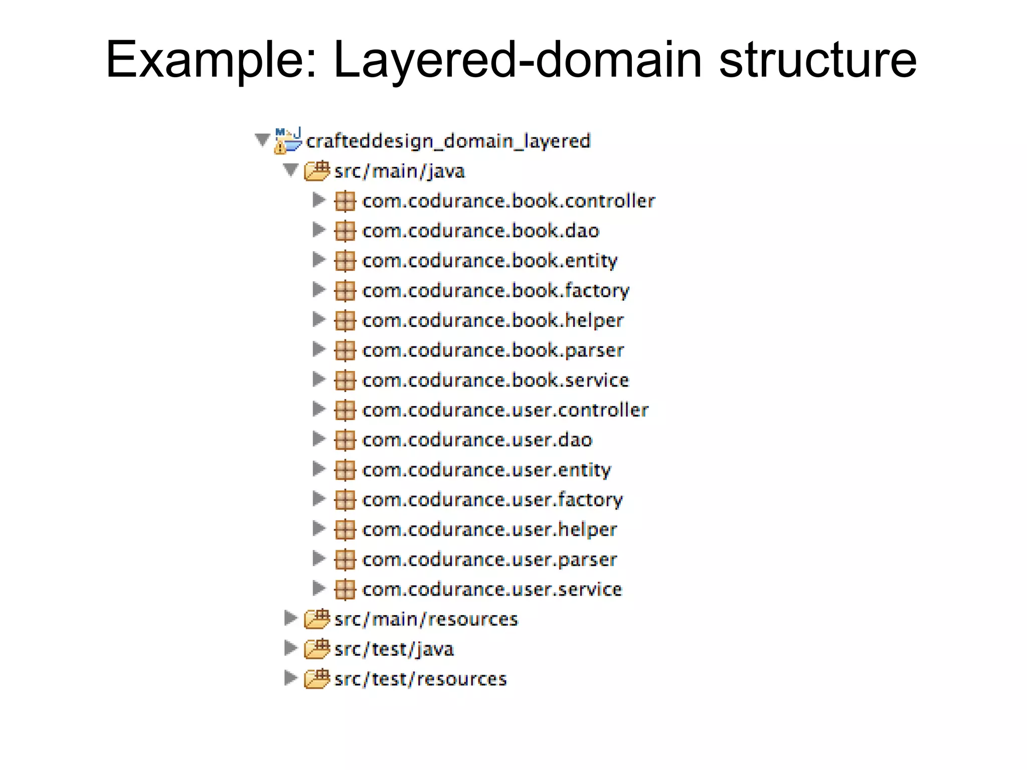 Example: Layered-domain structure
 