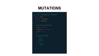 MUTATIONS
 