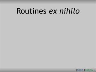 Crafting Custom Interfaces with Sub::Exporter