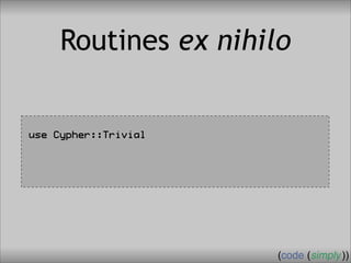 Crafting Custom Interfaces with Sub::Exporter