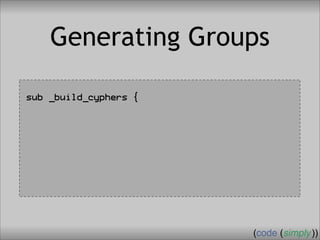 Crafting Custom Interfaces with Sub::Exporter