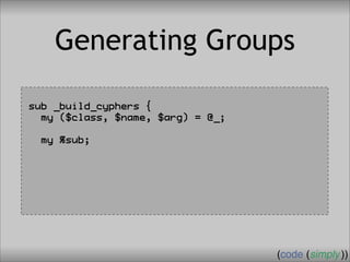 Crafting Custom Interfaces with Sub::Exporter