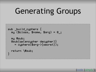 Crafting Custom Interfaces with Sub::Exporter