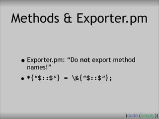 Crafting Custom Interfaces with Sub::Exporter