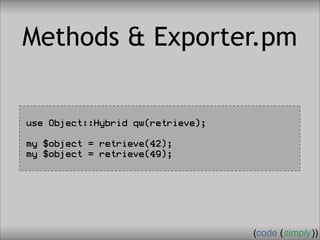 Crafting Custom Interfaces with Sub::Exporter