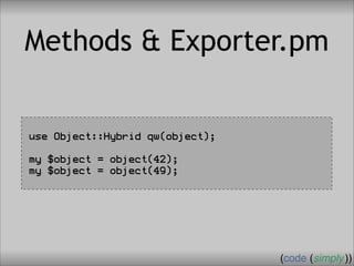 Crafting Custom Interfaces with Sub::Exporter