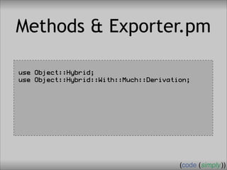 Crafting Custom Interfaces with Sub::Exporter