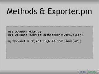 Crafting Custom Interfaces with Sub::Exporter