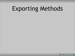 Crafting Custom Interfaces with Sub::Exporter