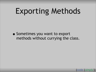 Crafting Custom Interfaces with Sub::Exporter