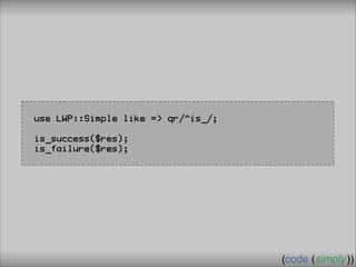 Crafting Custom Interfaces with Sub::Exporter