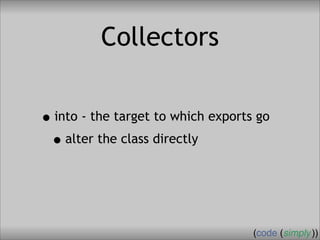 Crafting Custom Interfaces with Sub::Exporter