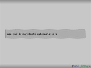Crafting Custom Interfaces with Sub::Exporter